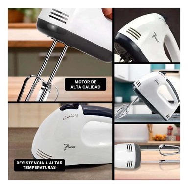 LICUADORA DE MANO RYBIU CO30188 DURADERA DE COLOR BLANCO Y+LIGAS DE REGALO - 5