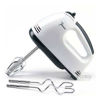 BATIDORA DE MANO RYBIU CO30188 COMPACTA 7 VELOCIDADES EN BLANCO Y+PAPEL DE REGALO - 4