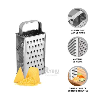 RALLADOR RYBIU CO30297 METAL PARTIDORA LEGUMBRES TAMANO + LIGAS REGALO
