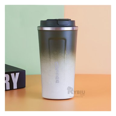VASO CON PANTALLA LED RYBIU VERDE CON BLANCO +PAPEL DE REGALO