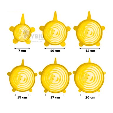 SET ACCESORIOS COCINA RYBIU CO30191 AMARILLO CUBRIR PLATOS + REGALO LIGAS PEINAR