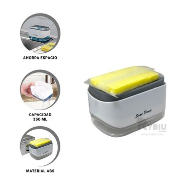 DOSIFICADOR RYBIU CO30192 BLANCO DETERGENTE + REGALO STICKERS - 3