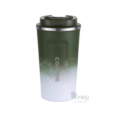 TAZA RESISTENTE EN VERDE CON BLANCO Y+GIFT STICKERS