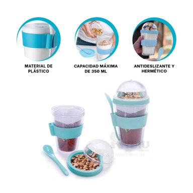 TAZA ERGONOMICA 350ML RYBIU CO29583 CELESTE +ENVOLTORIO DE REGALO