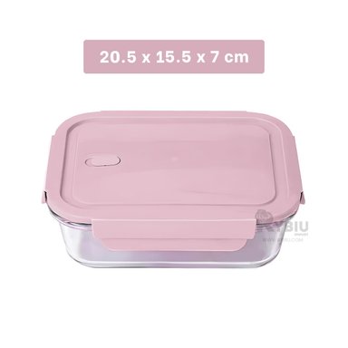 ENVASE PARA LONCHERAS RYBIU CO29560 ROSADO +REGALO LIGAS PARA PEINAR