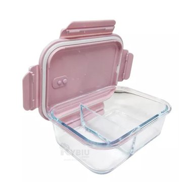 RECIPIENTE COMPACTO CON TAPA ROSADO Y+GIFT MINIAGENDA