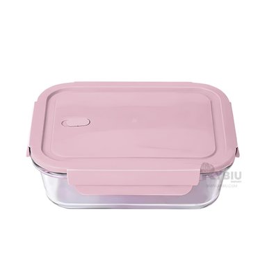 RECIPIENTE RESISTENTE CON TAPA RYBIU CO29560 ROSADO +ENVOLTORIO DE REGALO - 4