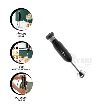 LICUADORA RYBIU CO29435 MODERNA Y UTIL EN COLOR NEGRO + STICKERS