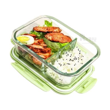 ENVASE PARA LONCHERAS RYBIU CO29558 VERDE +REGALO LIGAS PARA PEINAR