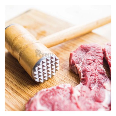 ALMADENA RYBIU CO29555 COCINAR CARNE MADERA + BANDERITAS ADHESIVAS