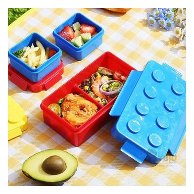 ENVASE RESISTENTE DE LEGO RYBIU CO29430 MULTICOLOR +ENVOLTORIO DE REGALO