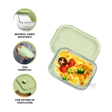 RECIPIENTE COMPACTO RYBIU CO29558 VERDE +GIFT MINIAGENDA