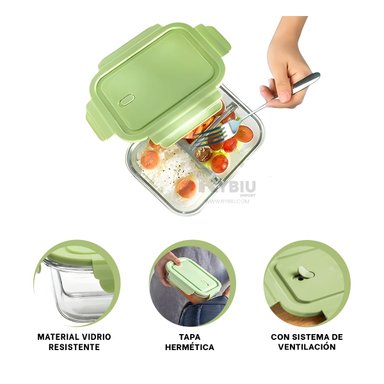 RECIPIENTE ERGONOMICO UTIL RYBIU CO29558 VERDE +REGALO AGENDITA