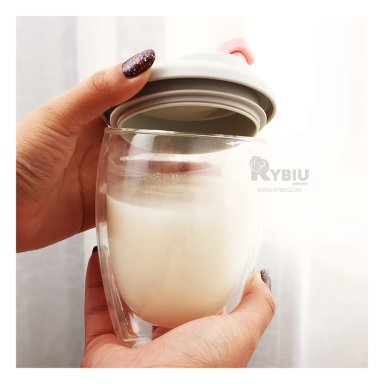 RECIPIENTE RYBIU CO32497 VIDRIO 350ML FUNCIONAL ROSADO + GIFT MINIAGENDA