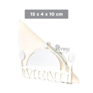 SERVILLETERO RYBIU CO32492 BLANCO PORTASERVILLETAS PERSONAL + LIGAS REGALO