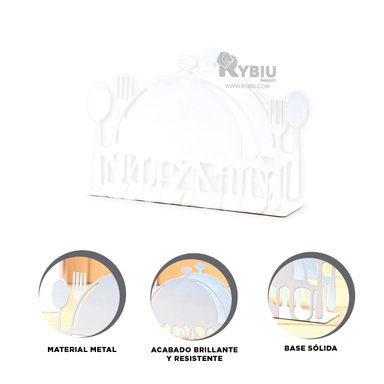 SOPORTE DE PAÑITOS COLOR BLANCO Y+REGALO STICKERS