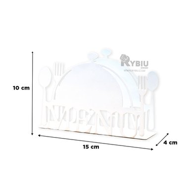 SERVILLETERO RYBIU CO32492 BLANCO PORTASERVILLETAS FAMILIAR + REGALO LIGAS PEINAR