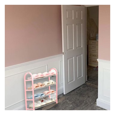 ZAPATERA RYBIU HO32532 ROSADO FACIL USO HOGAR + REGALO STICKERS