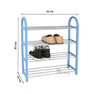 ZAPATILLERO RYBIU CELESTE IDONEO 4 NIVELES + LIGAS REGALO - 1