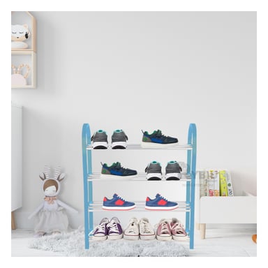 ZAPATILLERO RYBIU CELESTE IDONEO 4 NIVELES + LIGAS REGALO - 5