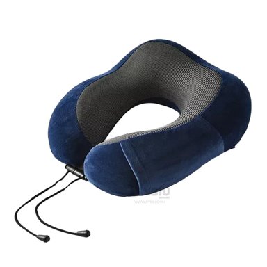 ALMOHADA SUAVE PARA CUELLO EN COLOR AZUL Y+PAPEL DE REGALO - 3
