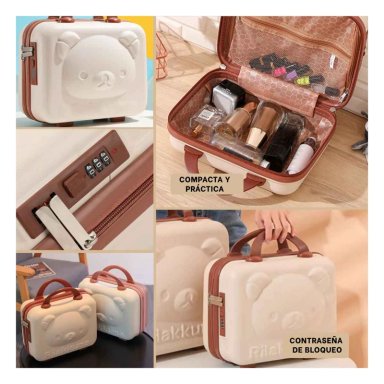 SET CAJA RYBIU HO32347 MODELO OSO KAWAI TONO BEIGE + GIFT MINIAGENDA