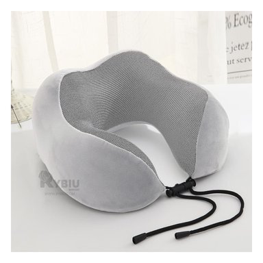 COJIN PARA SOPORTE DE CUELLO EN COLOR PLOMO Y+GIFT STICKERS - 3