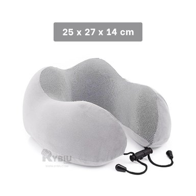 COJIN PARA SOPORTE DE CUELLO EN COLOR PLOMO Y+GIFT STICKERS - 5