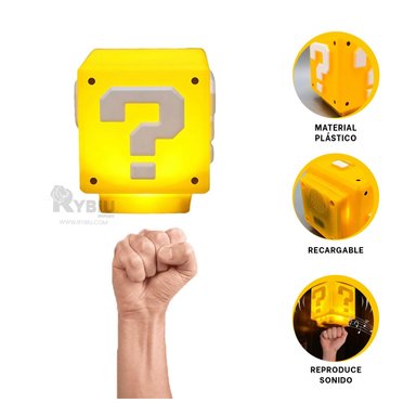 LUMINARIA RYBIU HO32369 AMARILLO CUBO + REGALO LIGAS PEINAR
