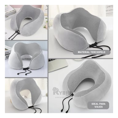 COJIN IDEAL PARA CUELLO EN COLOR PLOMO Y+GIFT MINIAGENDA - 2