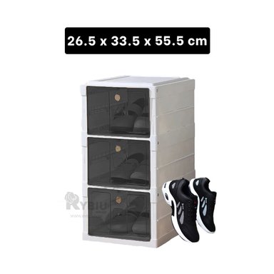 ORGANIZADOR RYBIU HO32421 BLANCO IDEAL ZAPATOS Y TAPA NEGRA + REGALO AGENDITA - 5