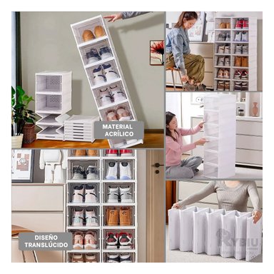 ZAPATERA RYBIU HO32420 BLANCO MULTIFUNCIONAL + PAPEL REGALO - 2