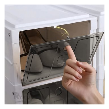 ORGANIZADOR RYBIU HO32421 BLANCO RESISTENTE CON TAPA NEGRA + REGALO STICKERS - 2