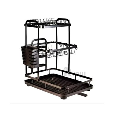 SET SOPORTE RYBIU HO32424 NEGRO UTENSILIOS 3 PISOS + ENVOLTORIO REGALO