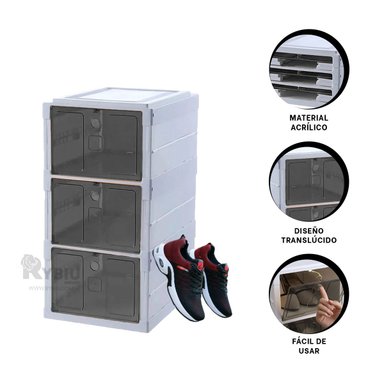 ORGANIZADOR RYBIU HO32421 BLANCO PRACTICO CON TAPA NEGRO + GIFT STICKERS - 4
