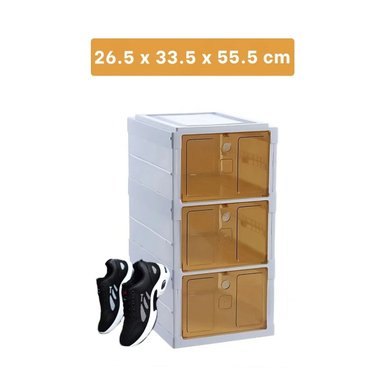 ALACENA RYBIU HO32422 BLANCO ZAPATILLAS CON TAPA AMBAR + LIGAS REGALO - 4