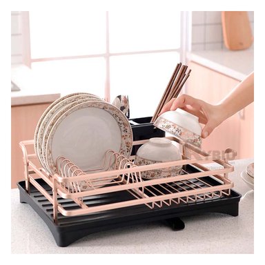 SET SOPORTE RYBIU HO32425 ALUMINIO ORO ROSA FUNCIONAL PLATOS + REGALO STICKERS