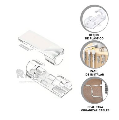 ORGANIZADOR EN PINZA TRANSPARENTE Y+REGALO LIGAS PARA PEINAR - 3