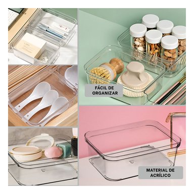 SET CLASIFICADOR RYBIU MOL1 TRANSPARENTE ESTILIZADO 18.5X13.5X6.5 CM + REGALO STICKERS