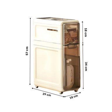 CLOSET RYBIU BEIGE CON PUERTAS + LIGAS REGALO - 4