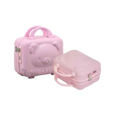 MALETIN RESISTENTE EN COLOR ROSADO Y+BANDERITAS ADHESIVAS