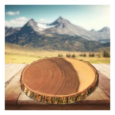 SET BANDEJA RYBIU HO32308 MADERA PORTADOR IDEAL CIRCULAR + LIGAS REGALO