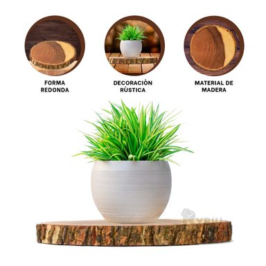 SET BANDEJA RYBIU HO32308 MADERA SOPORTE MODERNO PRACTICO + BANDERITAS ADHESIVAS