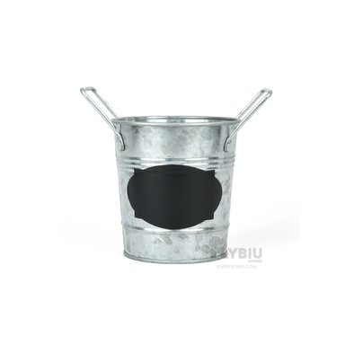 SET MACETA RYBIU HO32310 METAL PLATEADO COMPACTA FORMA CUBO + REGALO AGENDITA - 2