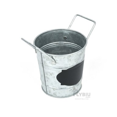 SET MACETA RYBIU HO32310 METAL PLATEADO RESISTENTE + GIFT STICKERS