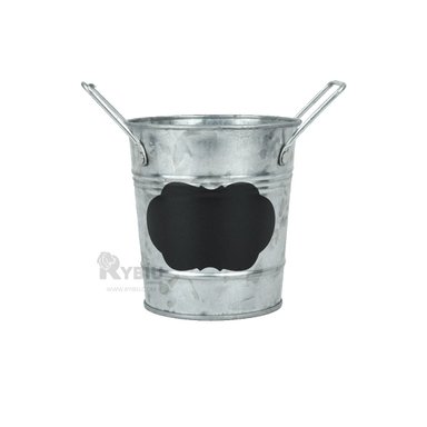 SET MACETERO RYBIU HO32313 METAL PLATEADO MODERNO NOTA NUBE + PAPEL REGALO - 3