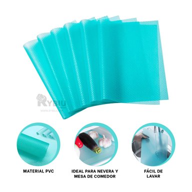 PACK DE ALFOMBRAS EN COLOR CELESTE Y+BANDERITAS ADHESIVAS