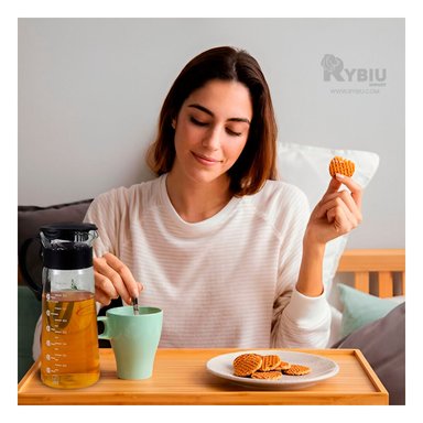 SET JARRA RYBIU CO32504 TRANSPARENTE FACIL LIMPIEZA 900 ML + PAPEL REGALO