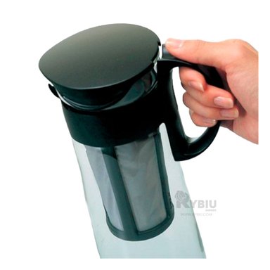 JARRA RYBIU CO32504 TRANSPARENTE NEGRO RECIPIENTE CABEZAL POR 900 ML + BANDERITAS ADHESIVAS