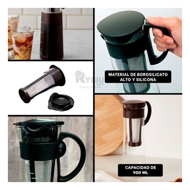 JARRA RYBIU CO32504 TRANSPARENTE ENVASE BONITO COBERTOR 900 ML + REGALO STICKERS